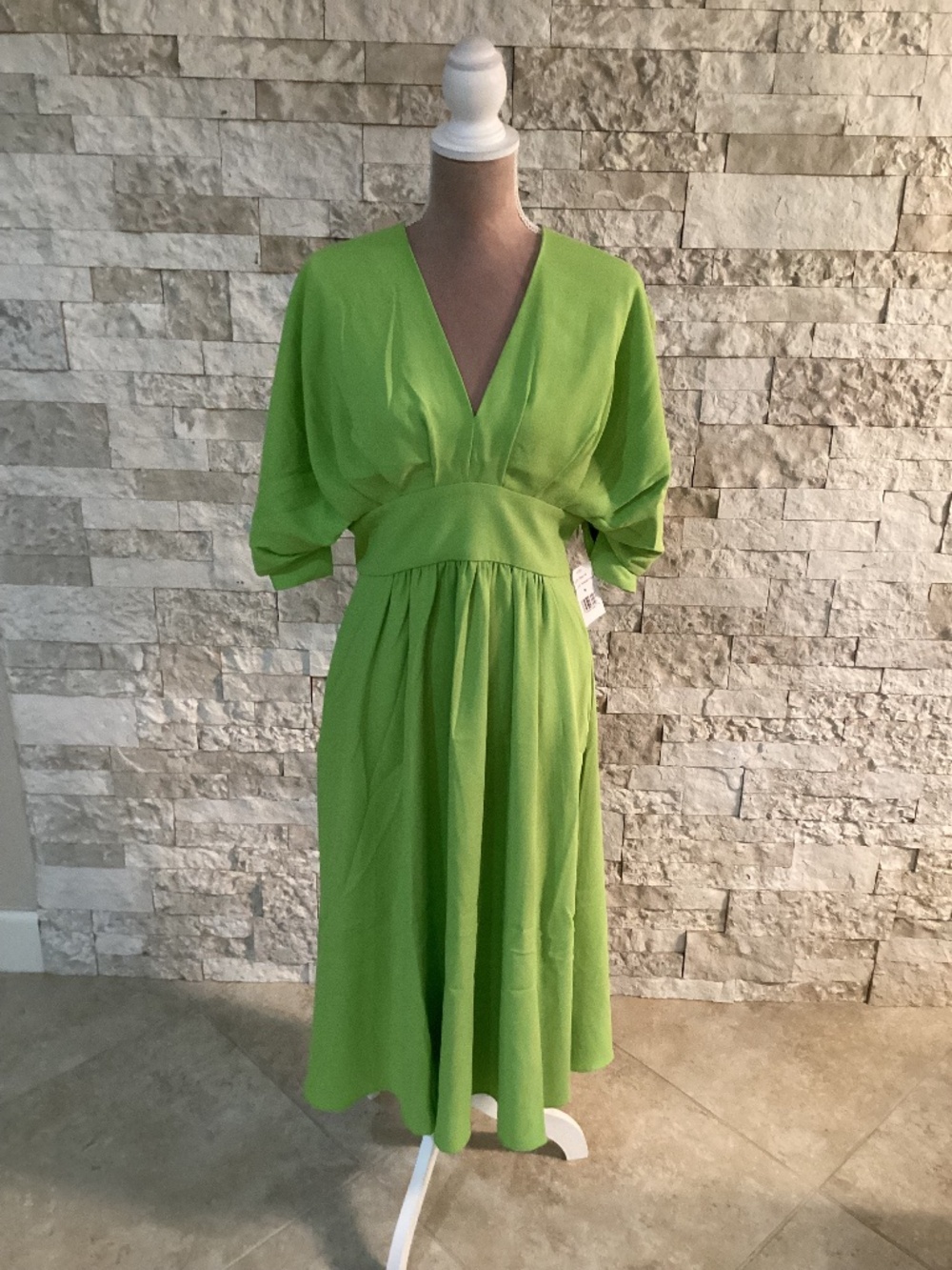 Alexia Admor "August" Draped Sleeve Fit & Flare Midi Dress (NWT)